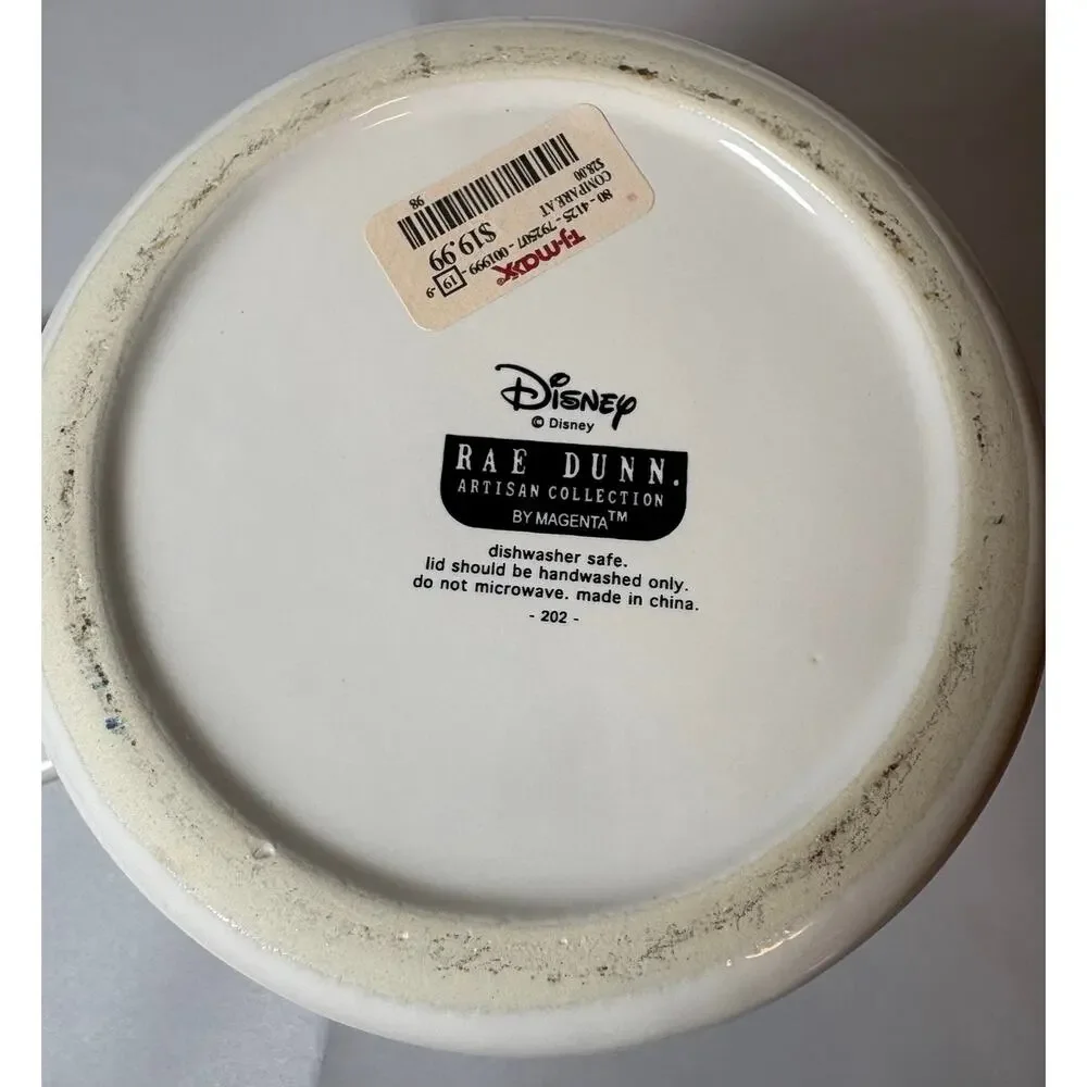 Rae Dunn Disney Queen of Hearts Large Canister w/Lid Artisan Collection Magenta